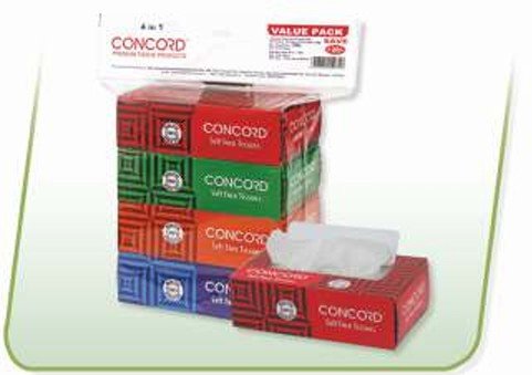 SOFT FACE TISSUES 01_Facial Tissue CC FT 80 Pulls 4 in 1 Pack